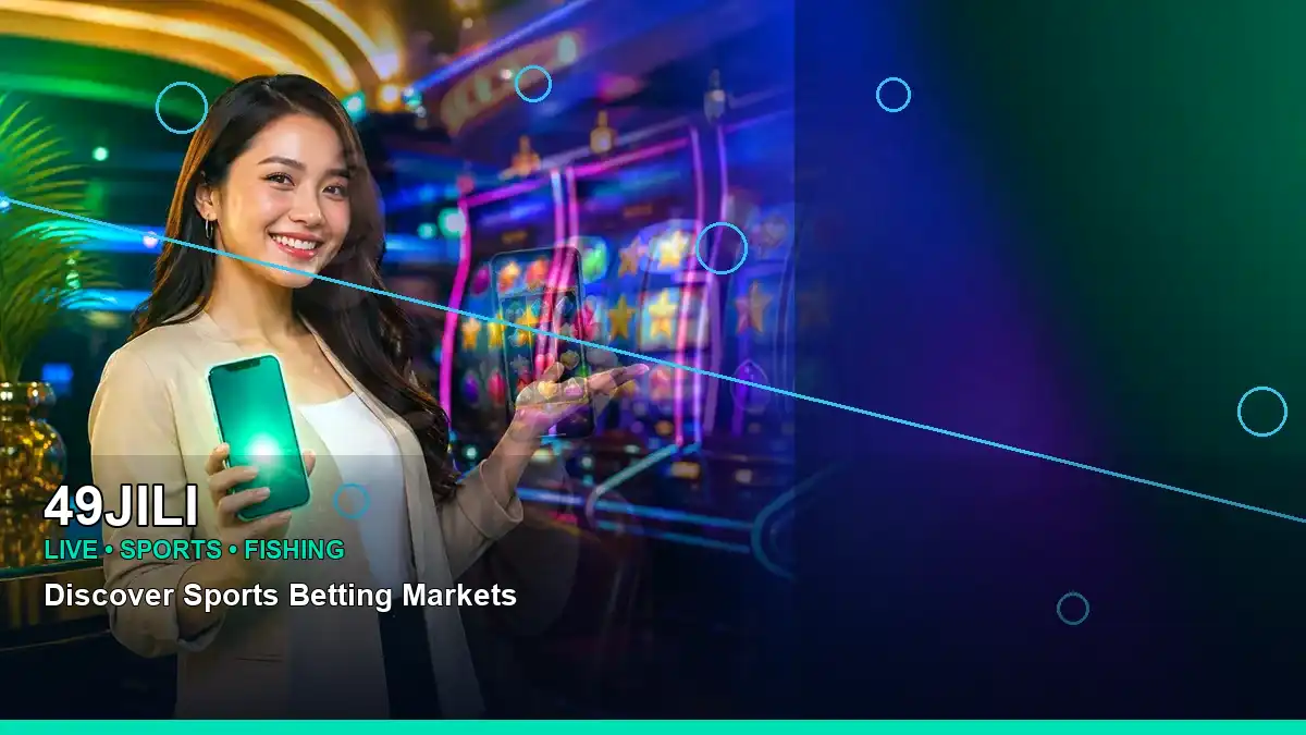 49JILI duo online slot games featuring an adult Filipina casino host with a left close-up composition